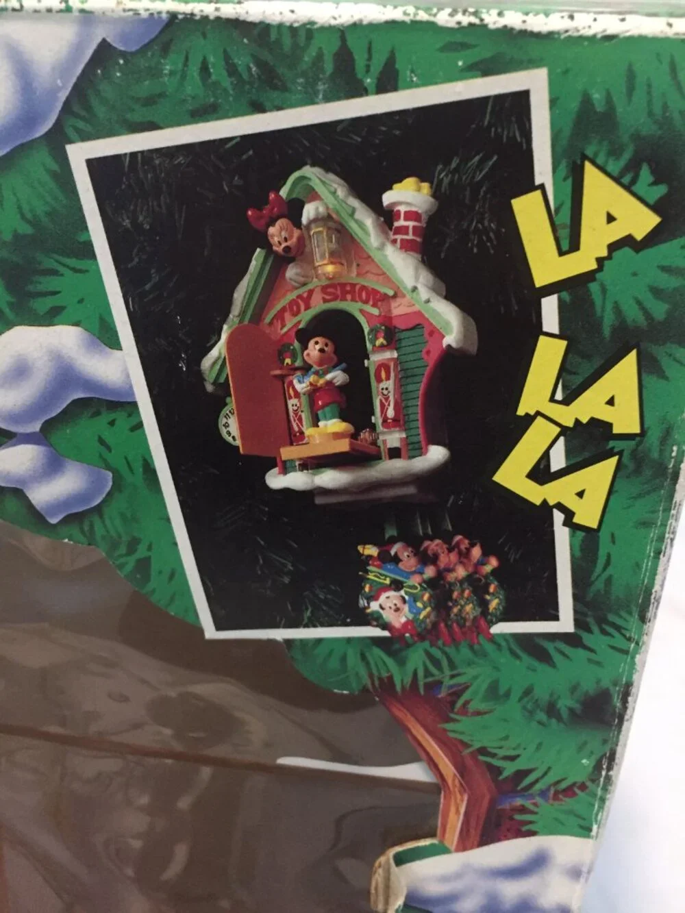 Vintage 1993 Mr. Christmas Disney Mickey's Clock Shop Animated Musical Set Light